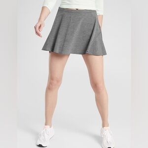 Athleta Match Point Skort Grey Heather Athletic Tennis Running Skort Small